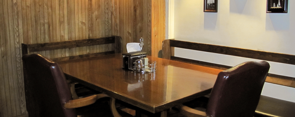 Chairs in the dining area